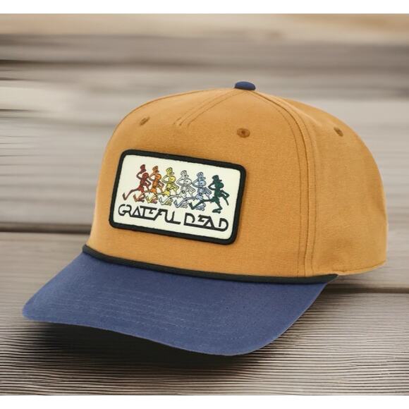 Grateful Dead Patch Snapback Hat Cap Licensed Dancing Skeletons New Fast Ship - Picture 1 of 14